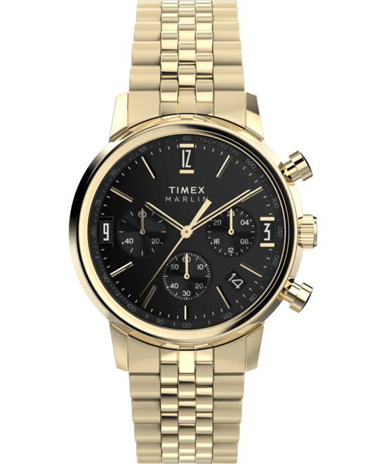 Timex Marlin Heren Gouden Horloge TW2W59900 - Image 1