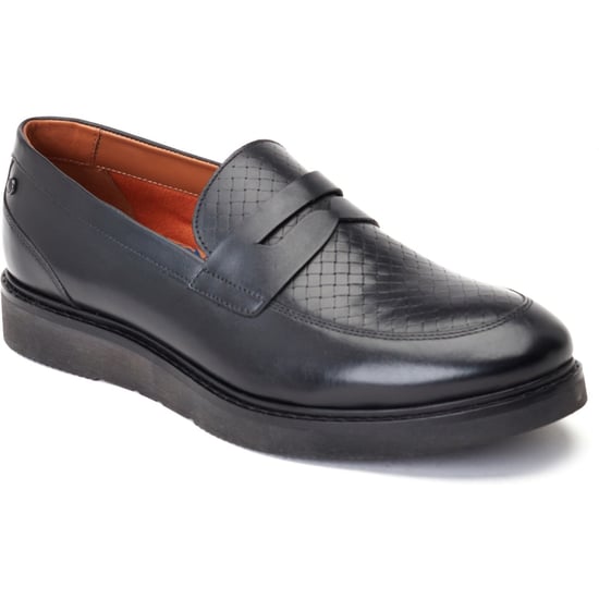 Base London Sid Leren Herenpantoffels Zwart - Image 1