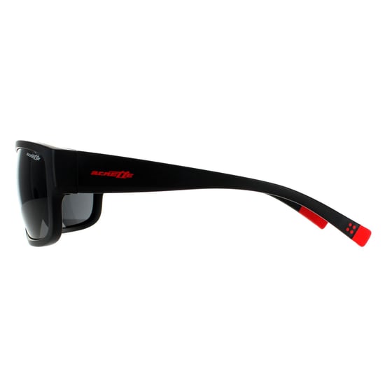 Arnette Rectangle Mens Matte Black Dark Grey Sunglasses