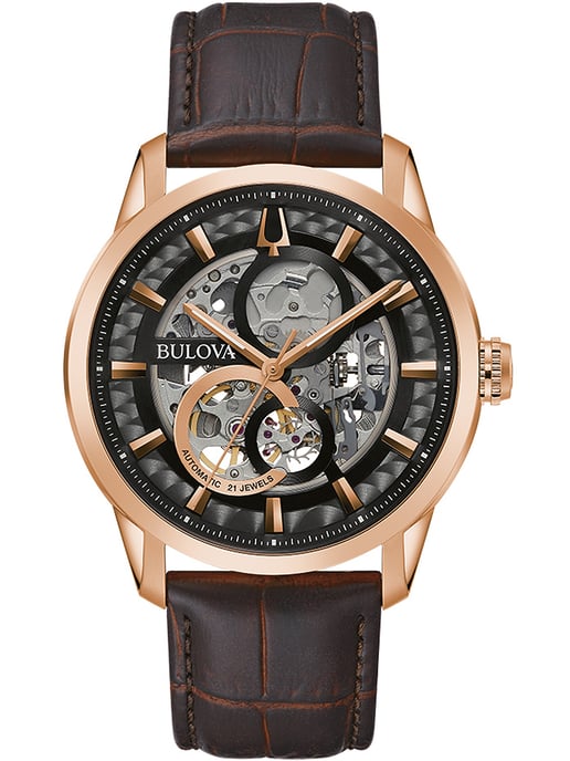 Bulova Sutton Heren Horloge Bruin 97A169 - Image 1