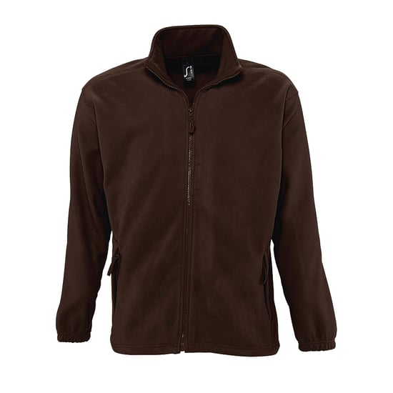 SOLS Heren North Full Zip Outdoor Fleece Jacket (Donkere chocolade) - Image 1