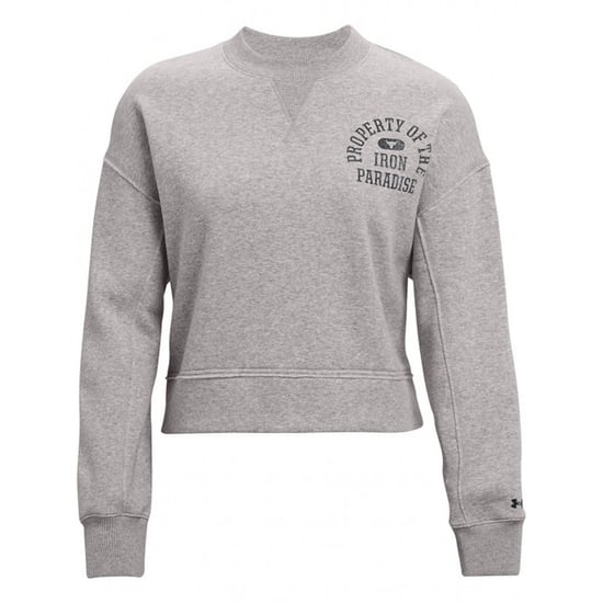 Under Armour Project Rock Womens Grijze Fleece Trui - Image 1