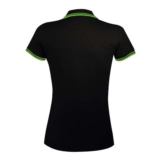 SOLS Dames/Dames Pasadena Poloshirt (Zwart/Kalk) - Image 2