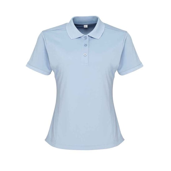 Premier Dames/Dames Coolchecker Piqué Poloshirt (Lichtblauw) - Image 1