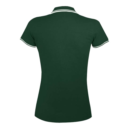 SOLS Dames/Dames Pasadena Poloshirt (Bos Groen/Wit) - Image 2