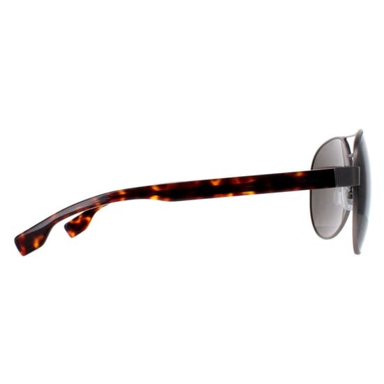 Hugo Boss Aviator Mens Matte Ruthenium Grey Brown BOSS 1560/O/S