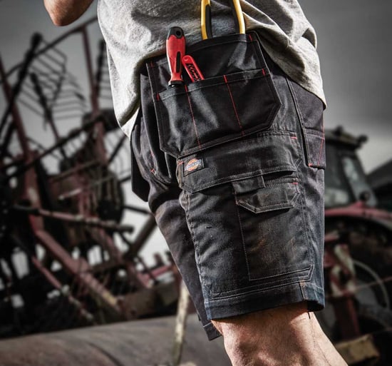 Dickies Mannen Redhawk Pro Werkkleding Korte Zwart WD802B - Image 2