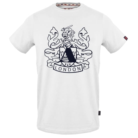 Aquascutum groot schild Aldis logo wit T-shirt - Image 1