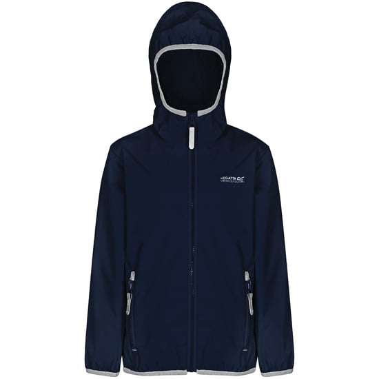 Regatta Groot Buitenshuis Kinderen/Kinderen Lever II Packaway Rain Jacket (Marine) - Image 1