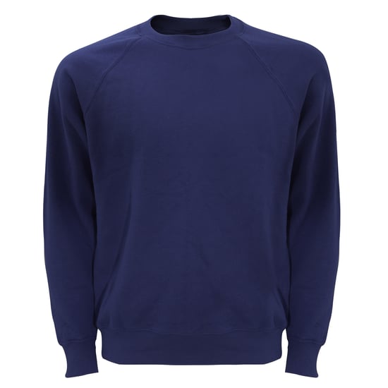 Fruit Of The Loom Heren Raglan Mouwen Belcoro® Sweatshirt (Donker Marine) - Image 1