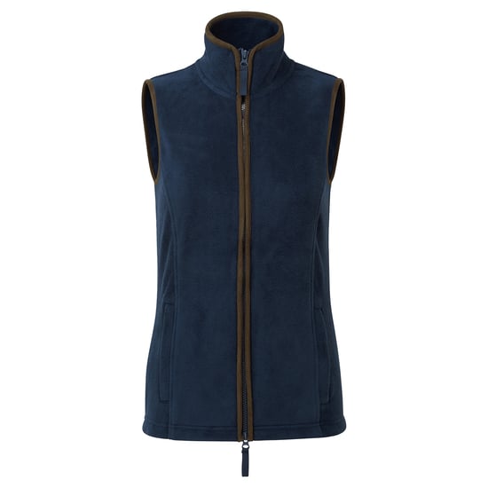 Premier Dames/dames Artisan Fleece Gilet (Marine / Bruin) - Image 1
