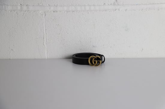 Gucci GG Marmont Gespband 75 in Zwart Leer - Image 5