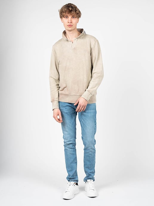 Guess blouse Polo Collar Mannen beige - Image 2