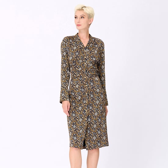 Art-Deco print shirt-jurk - Image 1