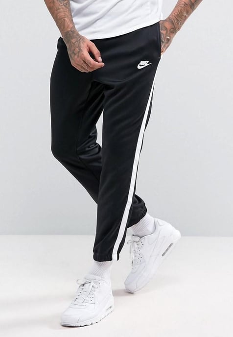 Nike Heren Tribute trainingspak met capuchon in zwart - Image 4
