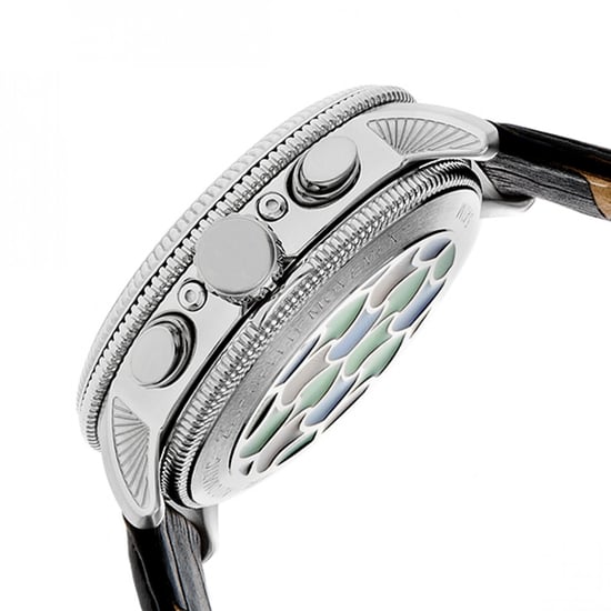Heritor Automatische Aura Heren Semi-Skelet Leerband Horloge - Image 3