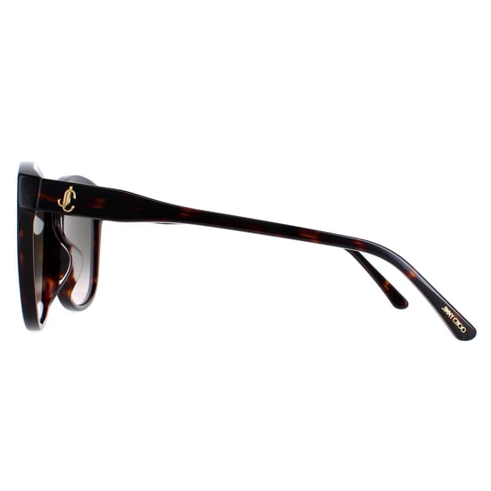 Jimmy Choo Square Womens Dark Havana Brown Gradient Lidie/F/SK