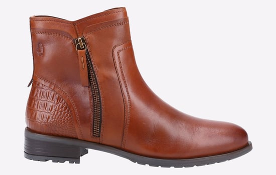 Hush Puppies Scarlett Leren Dames Laarzen In Het Bruin - Image 1