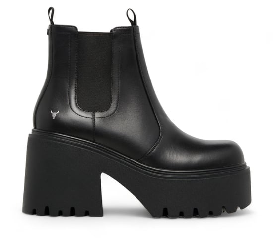 Windsor Smith Zwarte Leren Platform Chelsea Boots - Tricky - Image 1