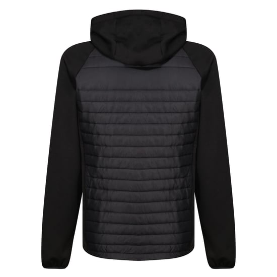 Regatta Mens Navigate Quilted Hybrid Jacket (Black/New Royal)