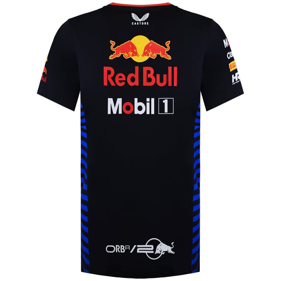 Red Bull Racing Official Teamline Set Up Mens Navy T-Shirt - Image 4