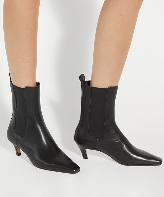 Dune Ladies Odele - Chiselled Toe Kitten Heel Chelsea Ankle Boots