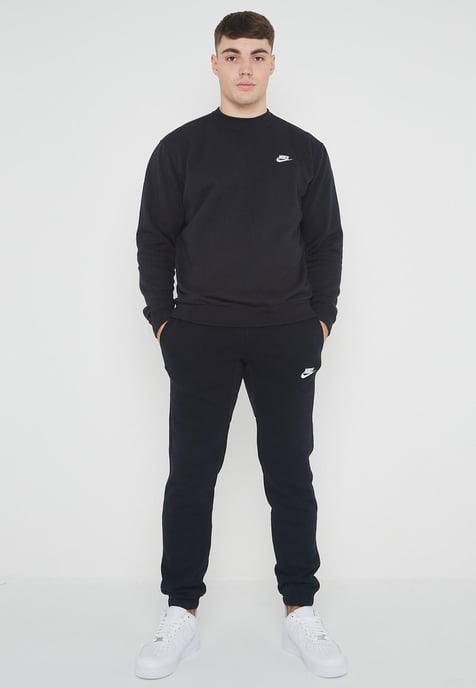 Nike Heren Club Fleece Volledig Trainingspak Set Zwart - Image 1