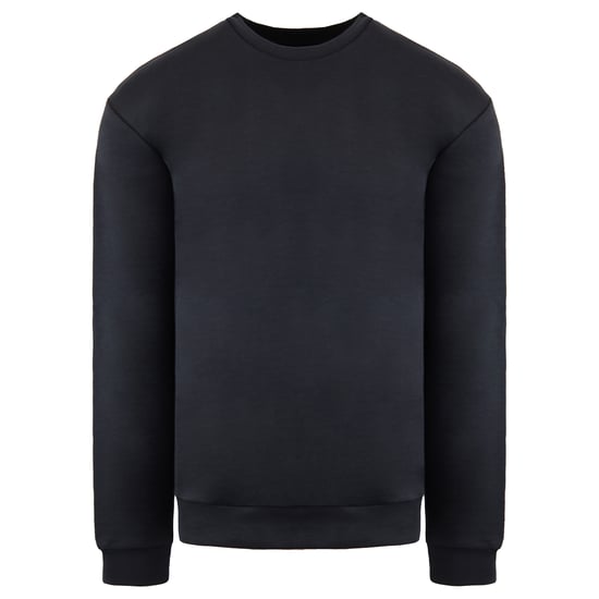 Emporio Armani Heren Zwarte Gewassen Sweater - Image 1