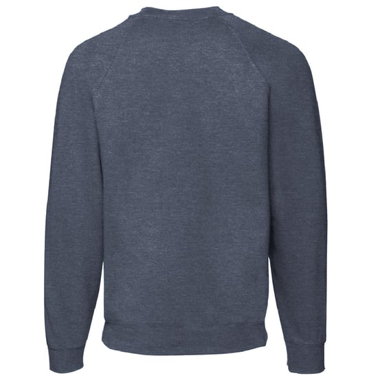 Fruit Of The Loom Heren Raglan Mouwen Belcoro® Sweatshirt (Heather Marine) - Image 2