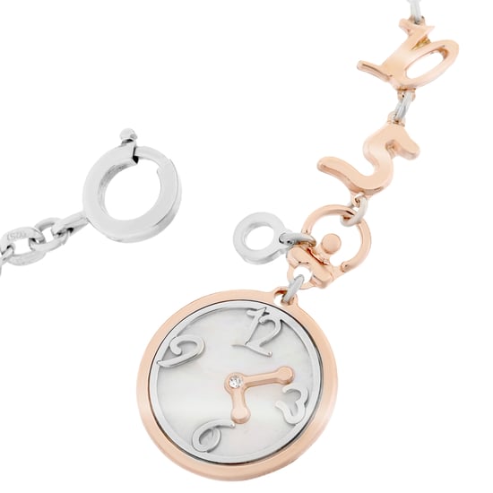 Orphelia Dames 925 Sterling Zilveren Armband - Zilver/Roze ZA-7174 - Image 4