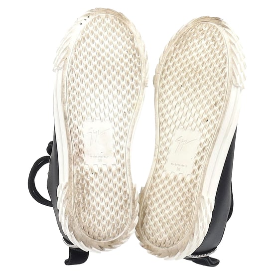 Giuseppe Zanotti Blabber Lage Sneakers in Zwart Leer - Image 6