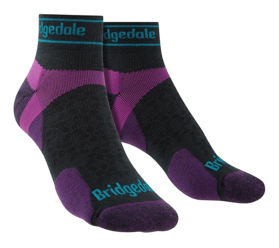 Bridgedale - Dames Sport Ultralight Merino Lage Sokken - Kolenstof / Paars - Image 1