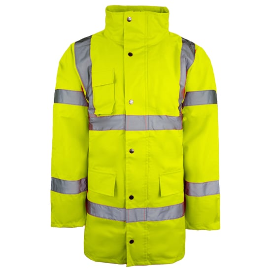Dickies Motorway Safety Heren Gele Waterdichte Jas - Image 1