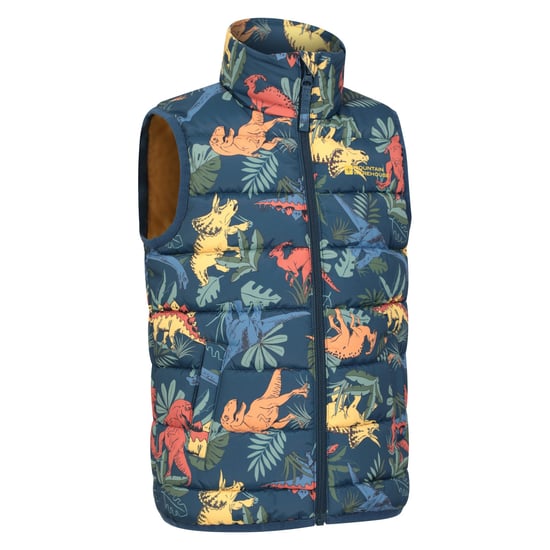 Mountain Warehouse Kinderen/Kinderen Rocko Dinosaurus Gewatteerd Gilet (Groen) - Image 4