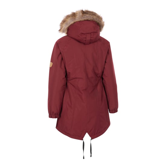 Trespass Womens/Ladies Celebrity Insulated Longer Length Parka Jacket (Dark Cherry)