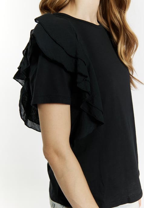 Dreimaster T-shirt Dames zwart - Image 5