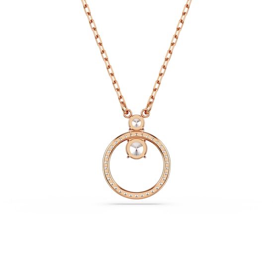 Swarovski 'Dextera' Dames Gouden Verzilverd Metalen Ketting - Roze 5692266 - Image 4