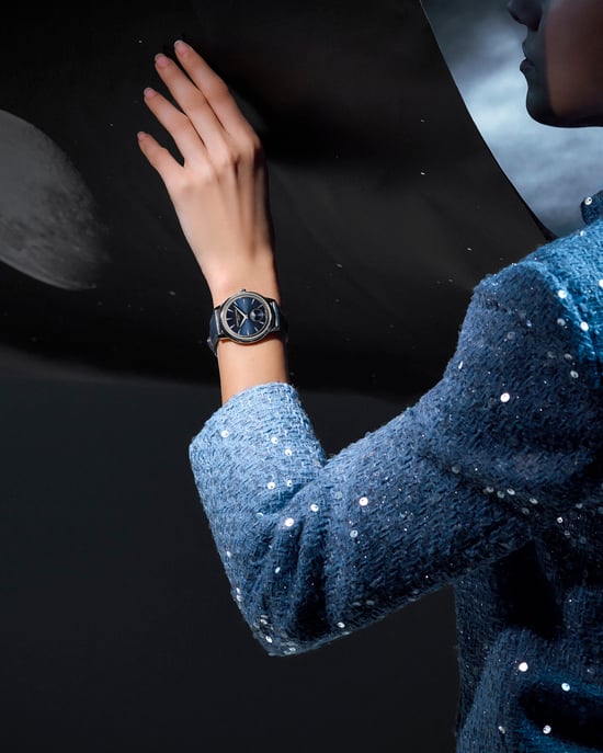 Frédérique Constant Moneta Moonphase Unisex's Blue Watch FC-206N3S6