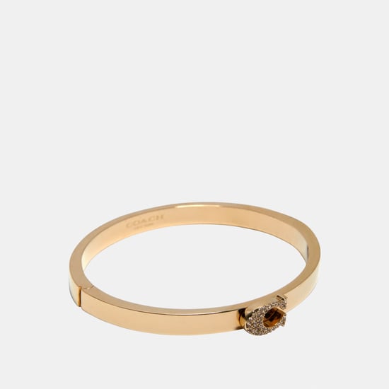 Pave Signature C Hinged Bangle