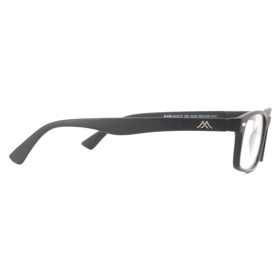 Montana Rectangular Unisex Matte Black Glasses