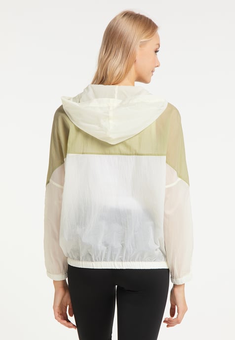 Mymo Windbreaker Dames olijf wol wit - Image 4