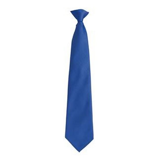 Premier Herenmode "Kleuren" Work Clip On Tie (Koninklijk) - Image 1