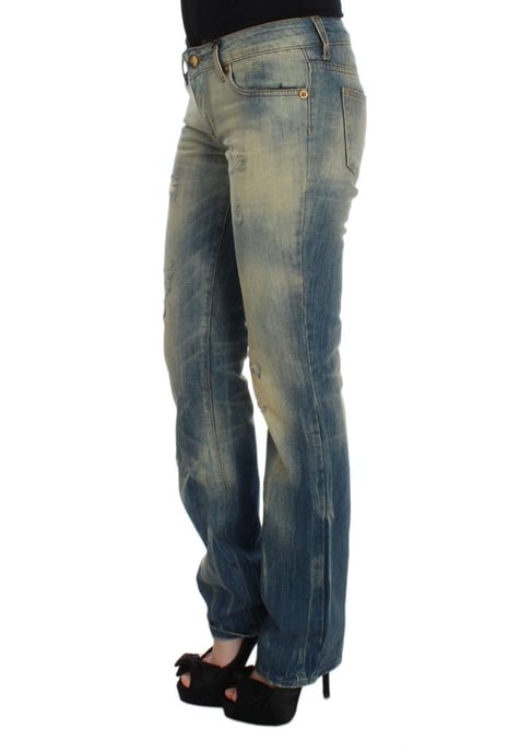 Cavalli Dames Blauwe Was Katoenen Slim Fit Bootcut Jeans - Image 2