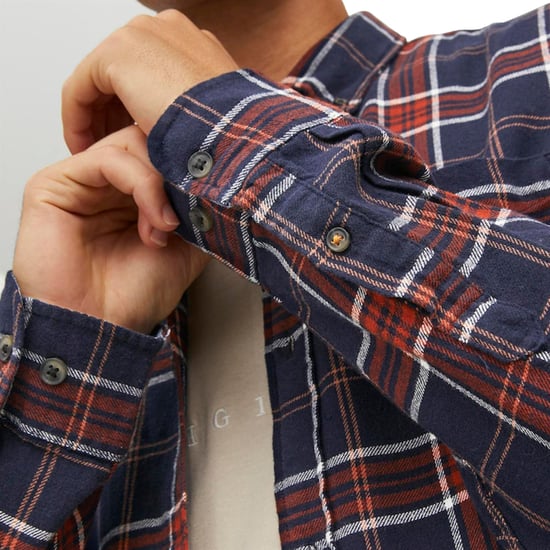 JACK & JONES Heren Slim Fit Geruite Overhemden Lange Mouwen - Image 3