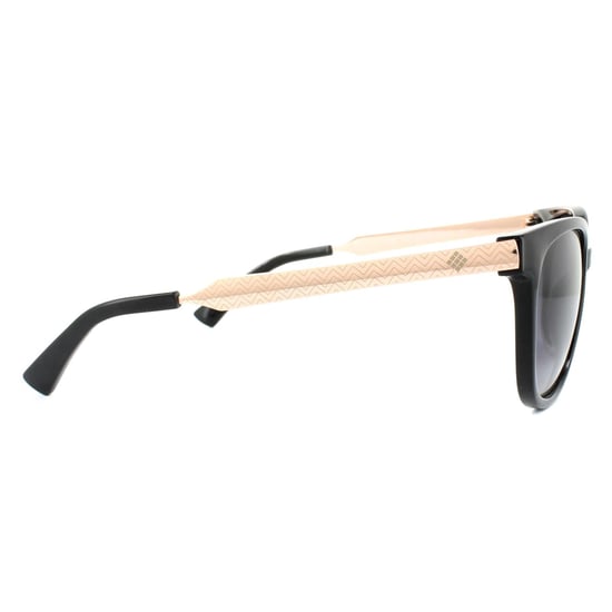 Polaroid Cat Eye Womens Black Rose Gold Grey Gradient Polarized Sunglasses