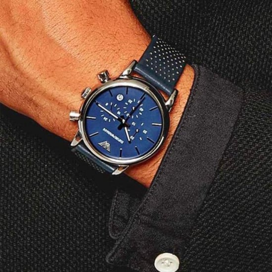 Emporio Armani AR1736 Blauw Chronograaf Herenhorloge - Image 5