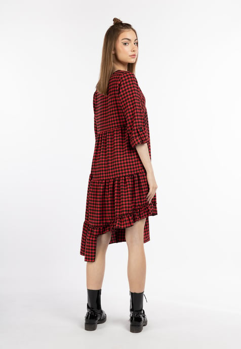 Mymo midi-jurk Dames zwart/rood - Image 4