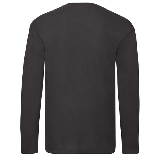 Fruit of the Loom Heren Origineel Effen T-shirt met lange mouwen (Zwart) - Image 2