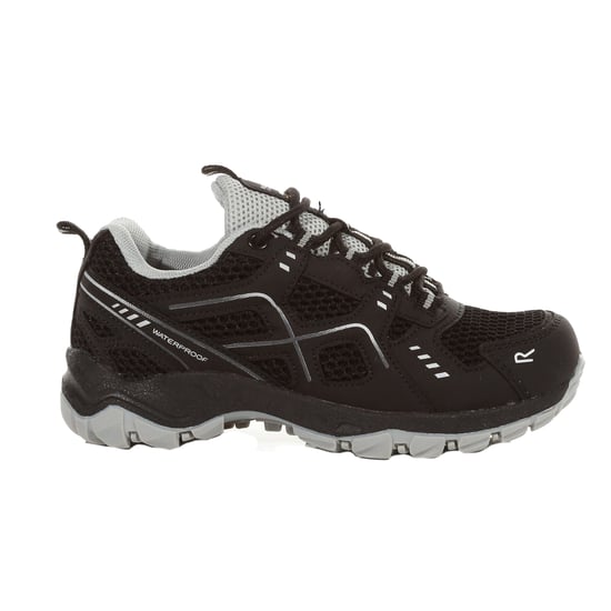 Regatta Childrens/Kids Vendeavour Walking Shoes (Black/Light Steel)