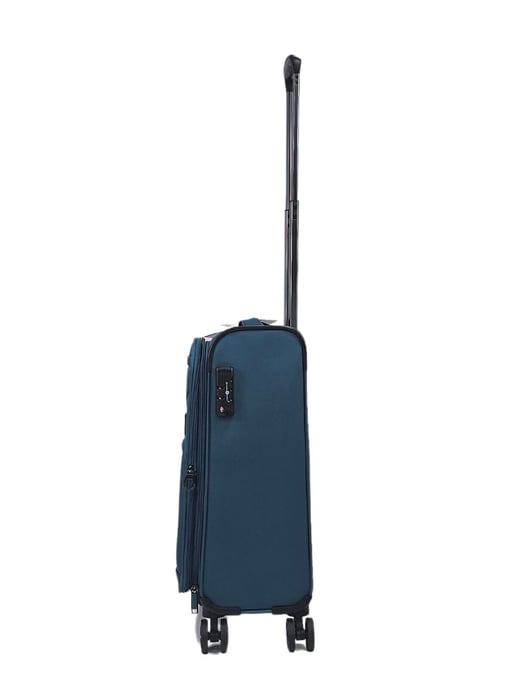Lightweight Teal 8 Wheel Travel Luggage Suitcases